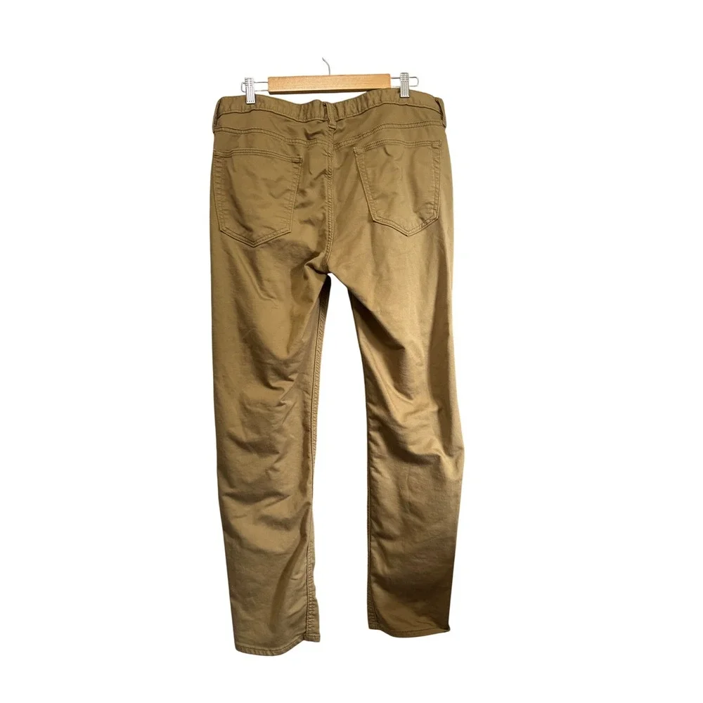 Banana Republic Travel‎ Jean Mens 36x30 Khaki Tan Excellent Slim Fit Stretch